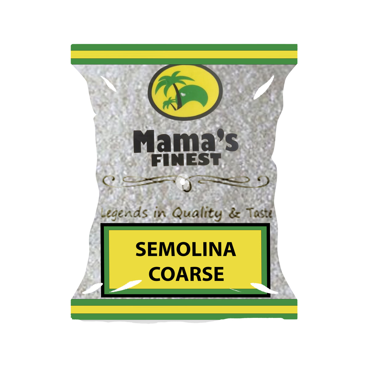 NIGERIAN PURE SEMOLINA COARSE FLOUR, ORIGINAL NO MIX Premium Quality, Golden Tropical.