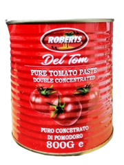 DEL TOM-ORIGNAL PURE TOMATO PASTE, DOUBLE CONCENTRATED.