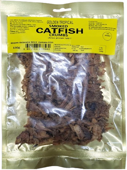 DRIED SMOKED CATFISH CRUMBS, Golden Tropical