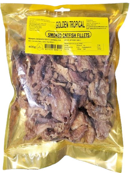 Africa's Finest Smoked/Dried Catfish Fillet, Golden Tropical