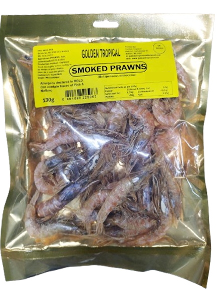 Whole Smoked Prawns - Premium Ceylon Tasty DriedRed Jumbo Prawns, Golden Tropical